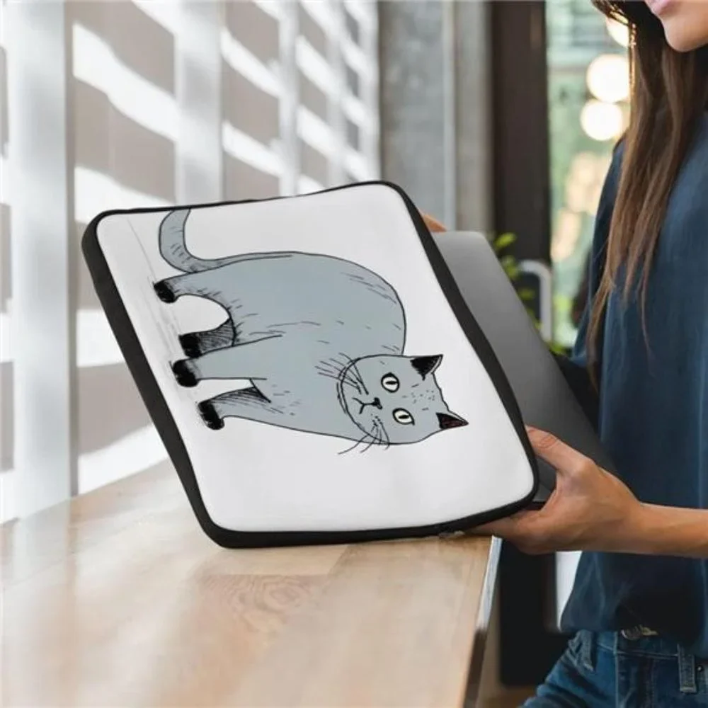Funny Cat 2-Sided Print Mac Book Pro 14